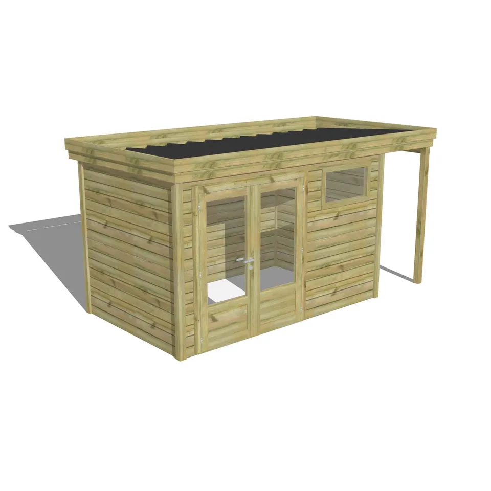 Abri Français Gamme Origine Atelier jardin 6,8 m² porte double