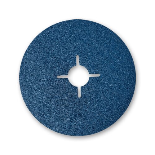 Disque fibre zirconium Ø125mm grain 80 acier inox