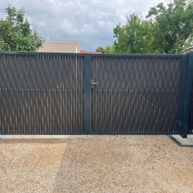 Eurofence New Design portillon occultable acier kit PVC