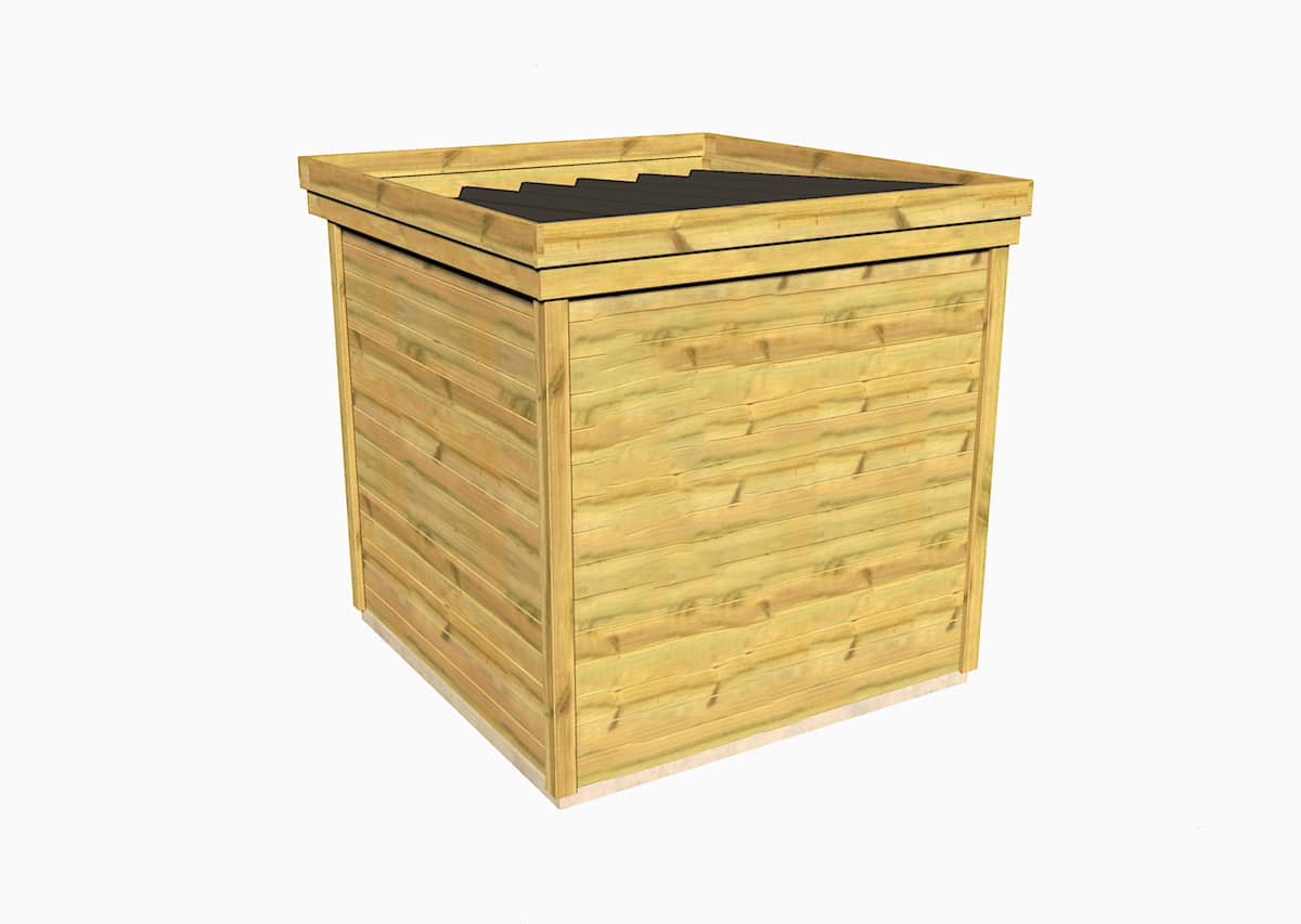 Abri Français Gamme Essentiel 2,14x2,14m abri de jardin 4,58m2 bac acier