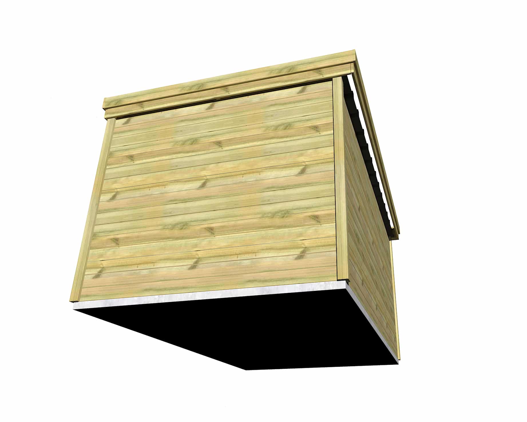 Abri Français Gamme Origine rangement bois 13 m² pin 27 mm