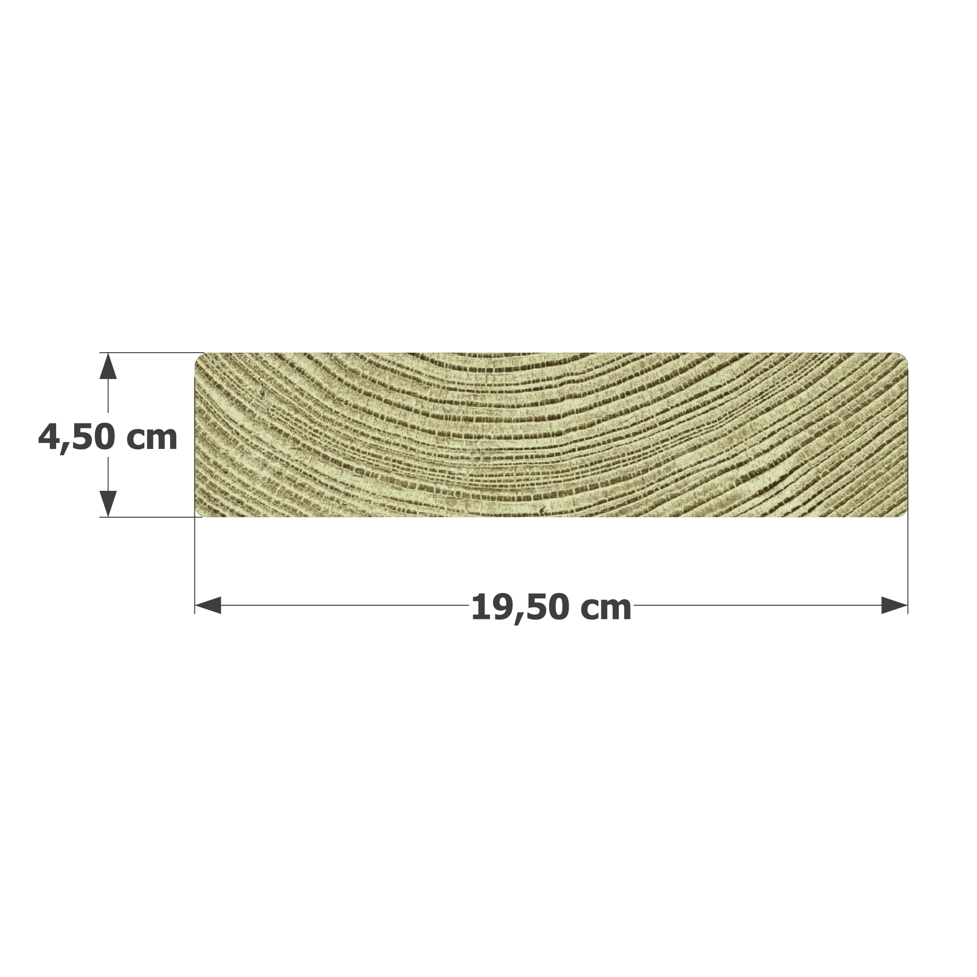 Abri Français Bois au détail 45x195mm madrier chevron pin classe 4