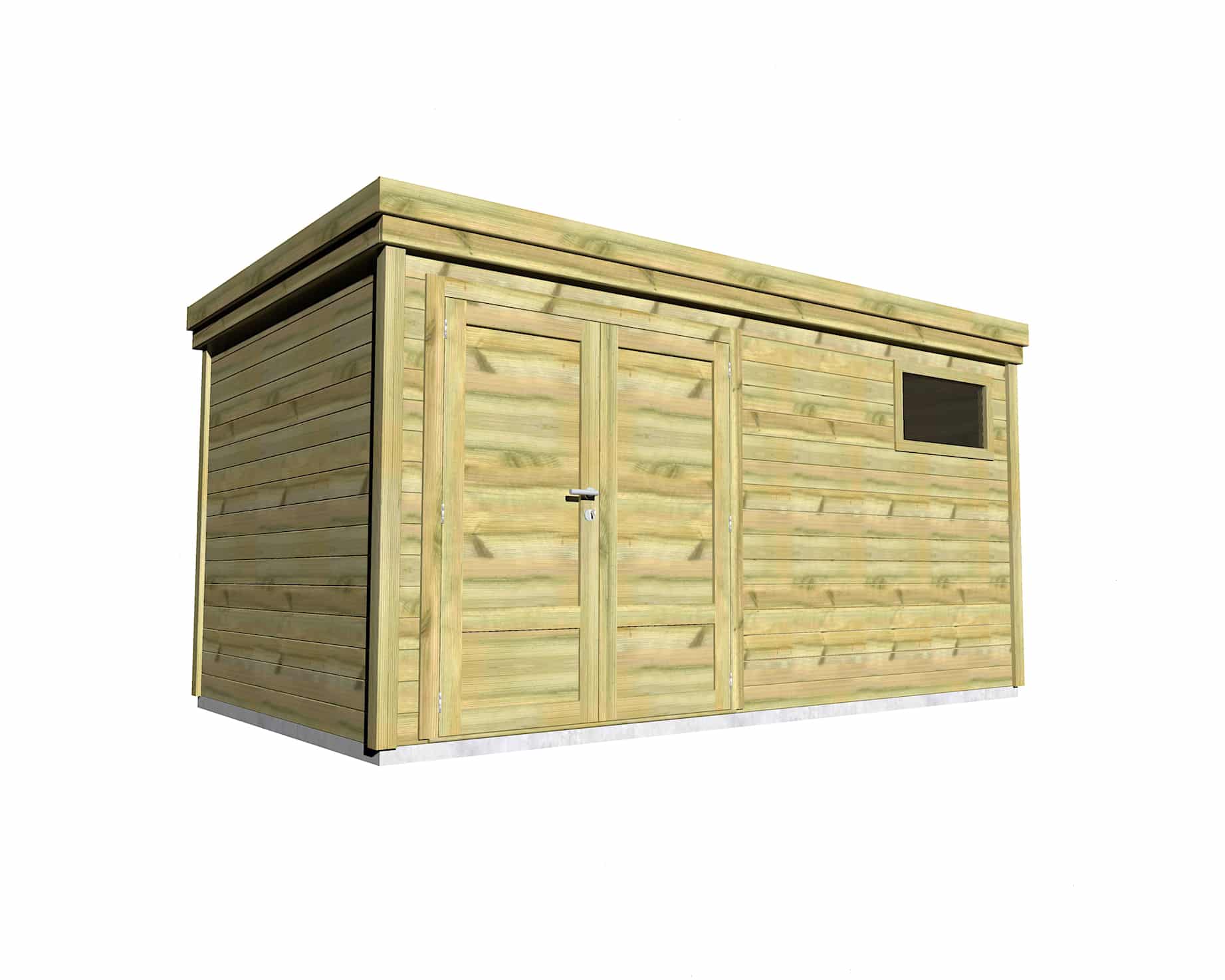 Abri Français Gamme Origine rangement bois 13 m² pin 27 mm