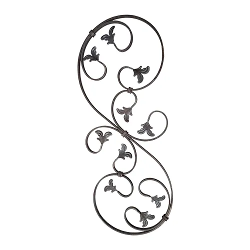 CQFT Les barreaux barreau fantaisie fleurs H.860xL.350mm volutes