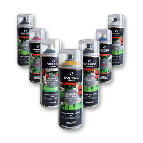 SOPPEC Peinture acrylique aérosol 400 ml portail métal