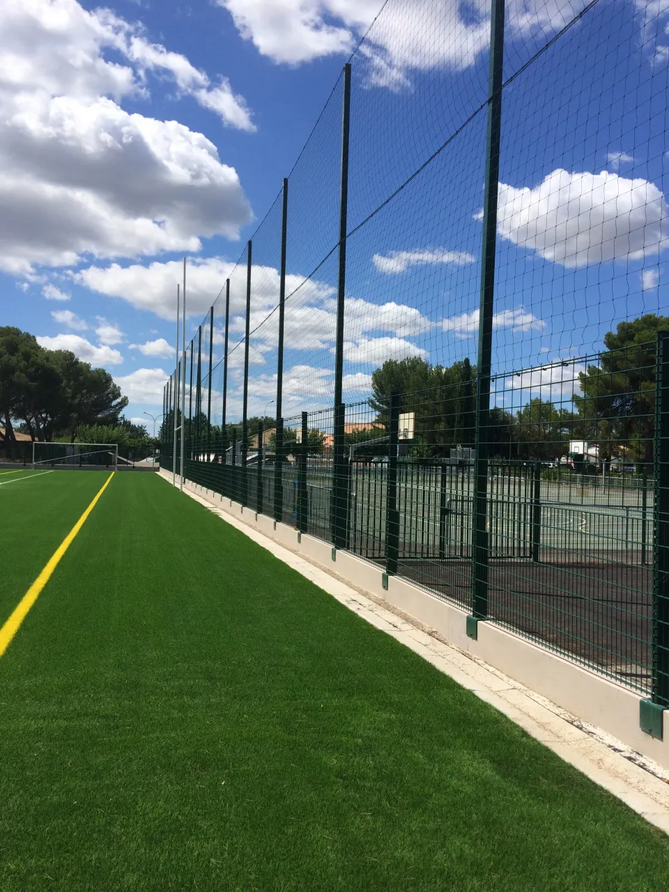 Eurofence pare-ballons filet jambe de force acier