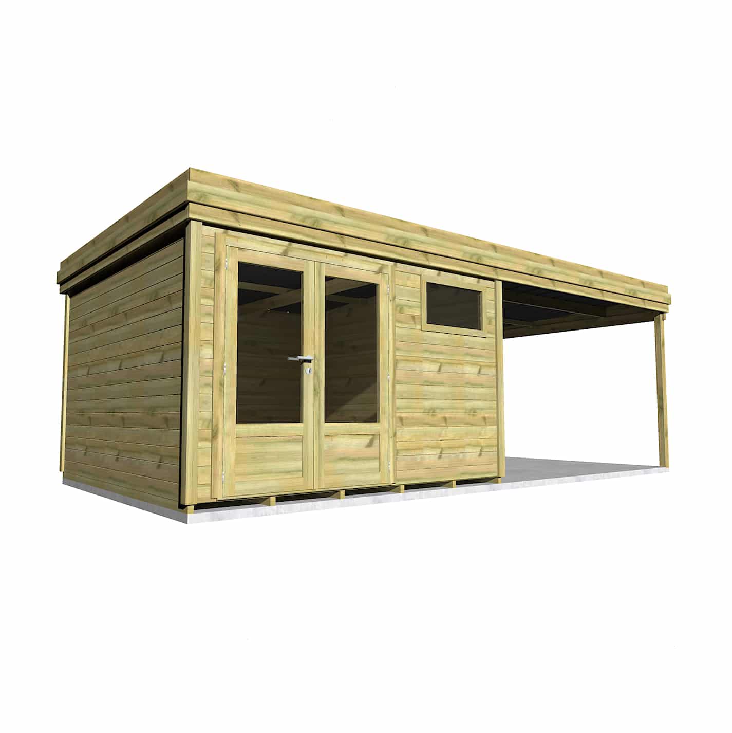 Abri Français Origine abri jardin 26,2m² porte double