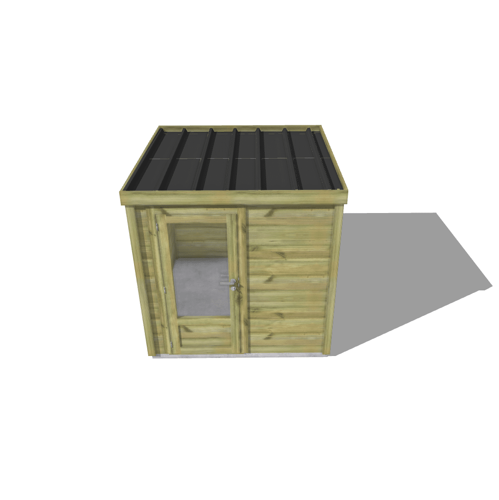 Abri Français Origine Local Piscine Bois 5 m² Porte