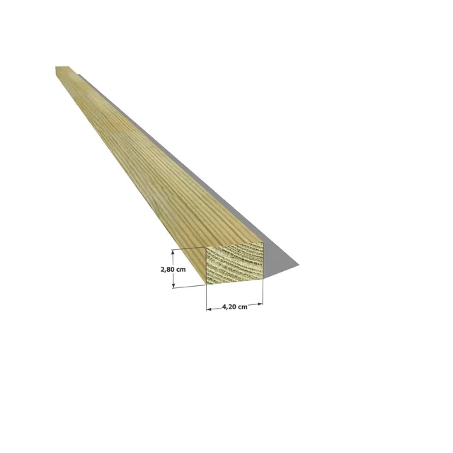 Abri Français Bois au détail Liteau pin 28x42 mm classe 4