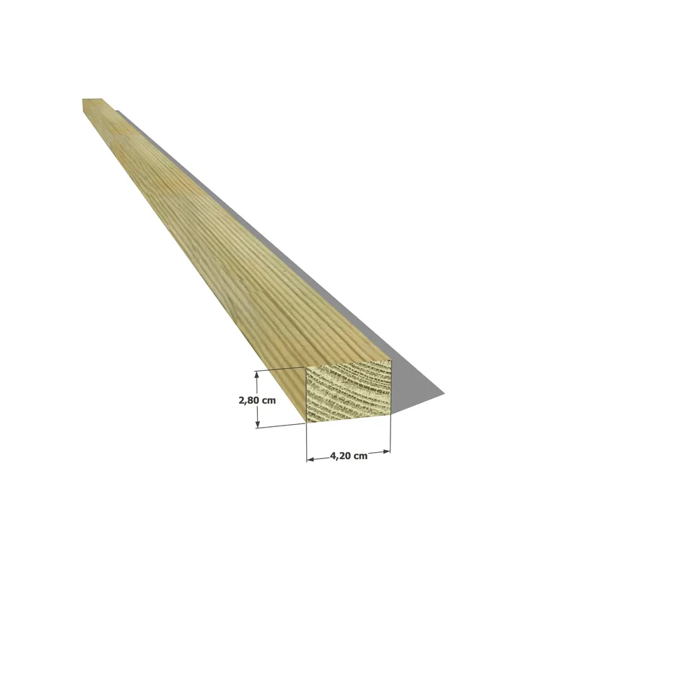 Abri Français Bois au détail Liteau pin 28x42 mm classe 4