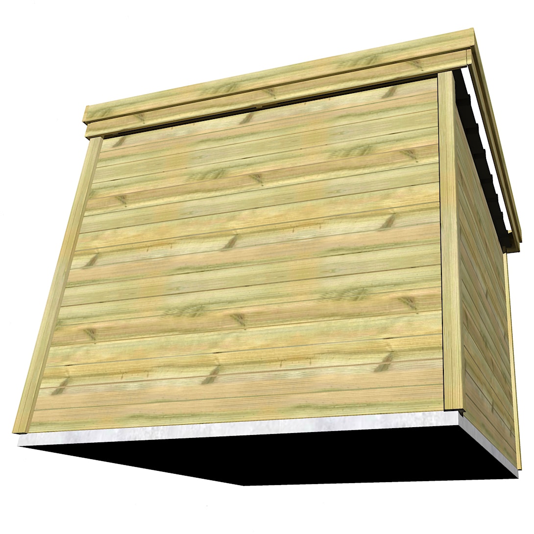 Abri Français Origine abri piscine 8m² porte double 27mm