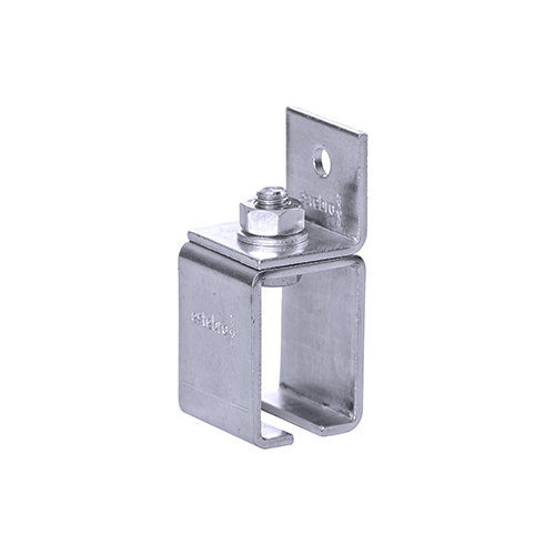 CQFT Support mur à visser rail porte coulissante électrozingué