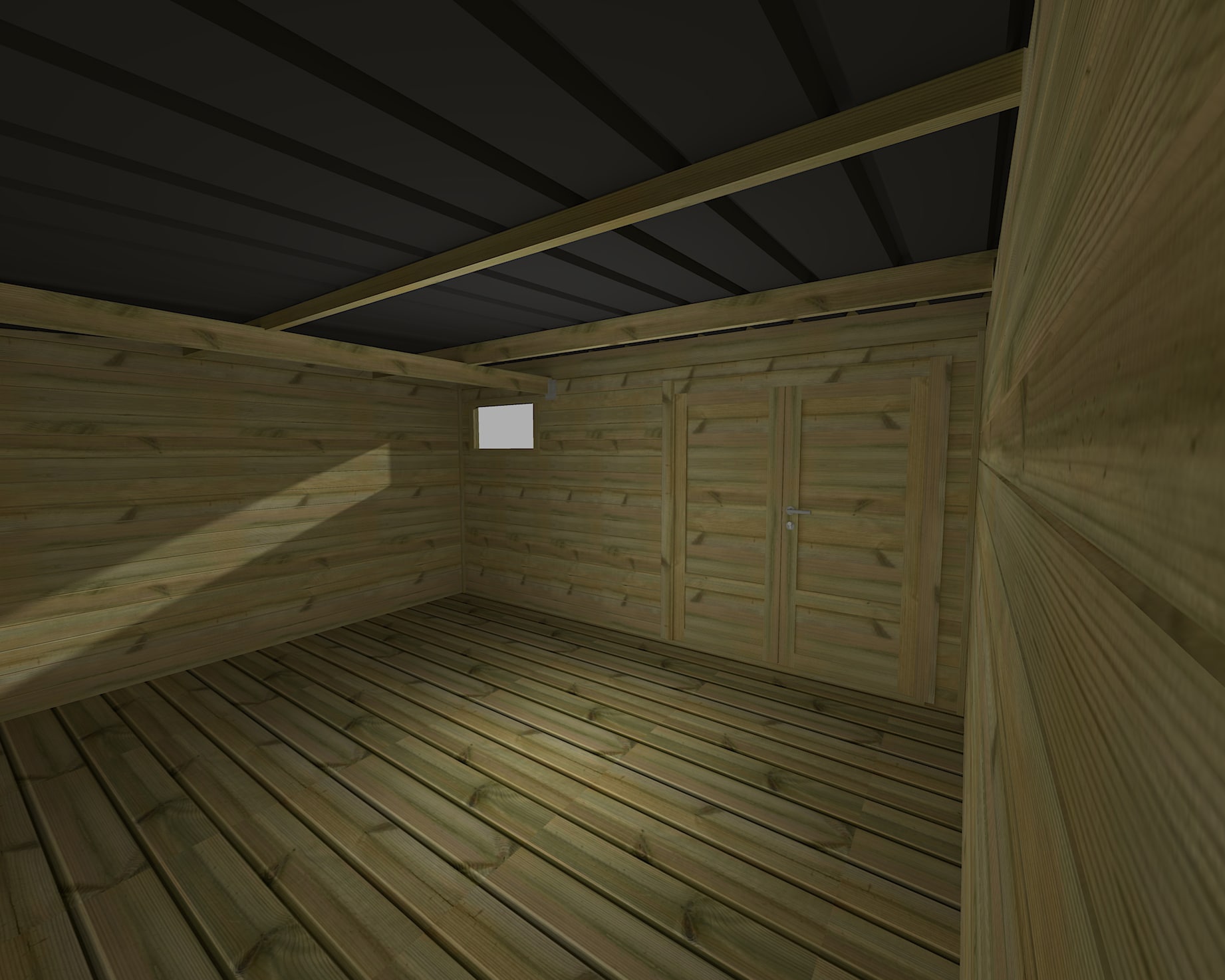 Abri Français Gamme Origine atelier 29,5 m² pin 27 mm