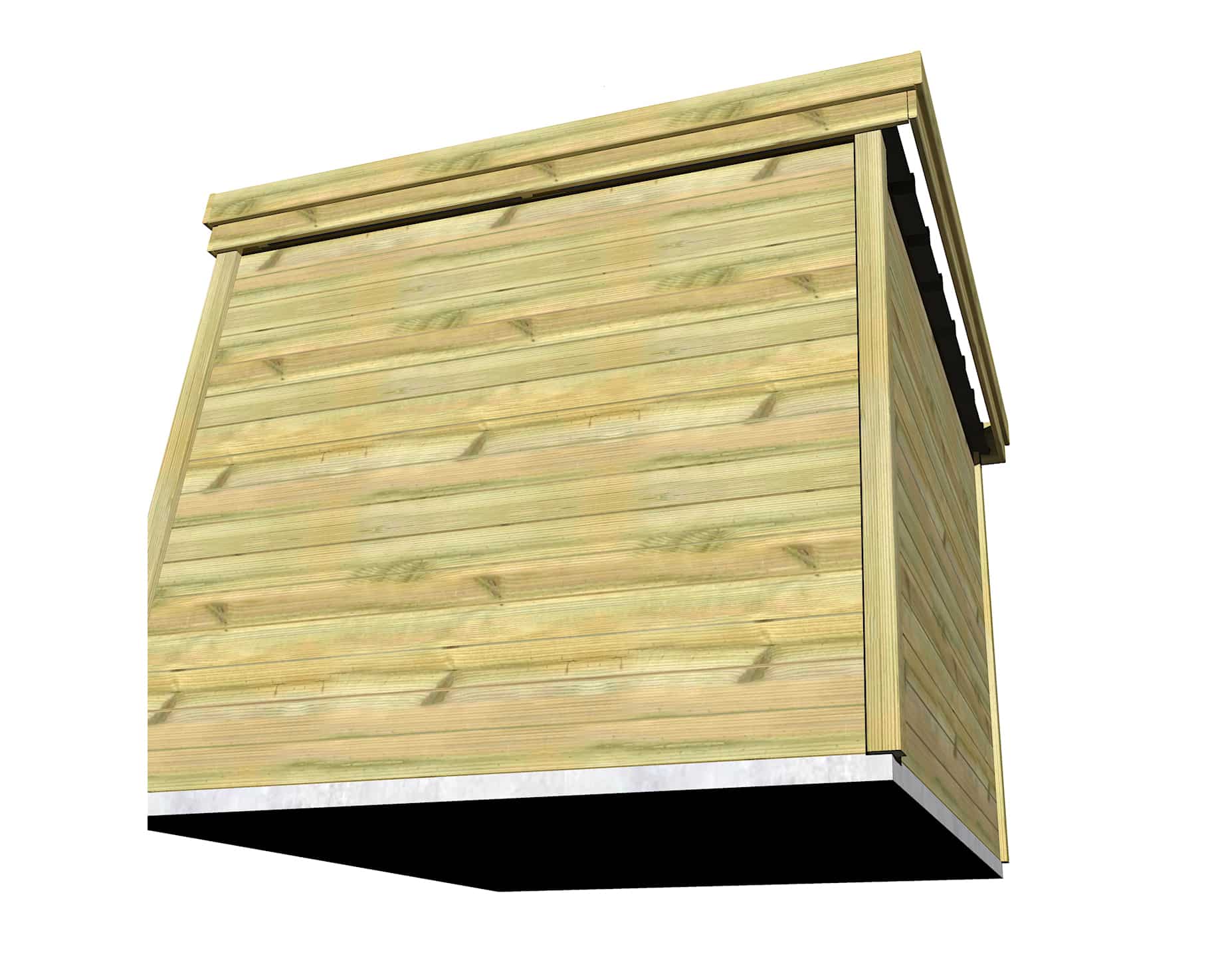 Abri Français Gamme Origine local rangement bois 8 m² 2,5x2,5m