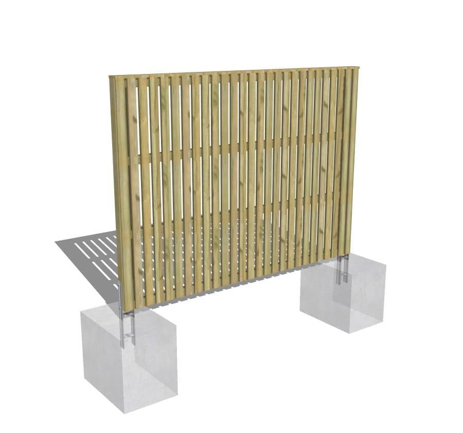 Clôture Bois Moderne kit clôture bois pin sylvestre