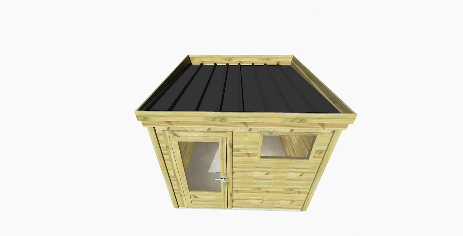 Abri Français Origine abri jardin 2,76x2,91 m 8 m2 porte