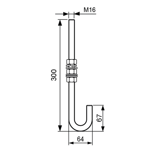 CQFT Tiges de fixation courbées ancrage béton électrozingué