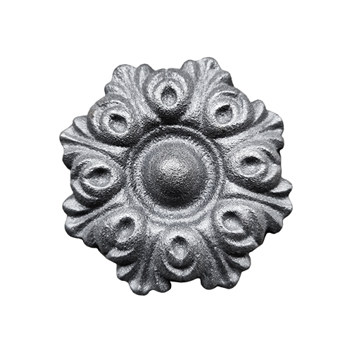 CQFT Rosace fleur fonte à visser Ø100mm ep.25mm