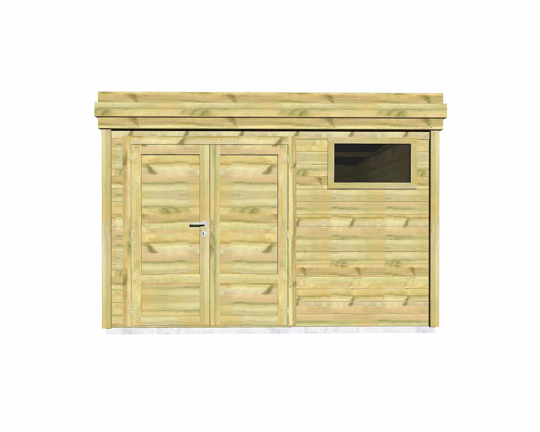 Abri Français Gamme Origine abri jardin porte pleine 16,4 m²