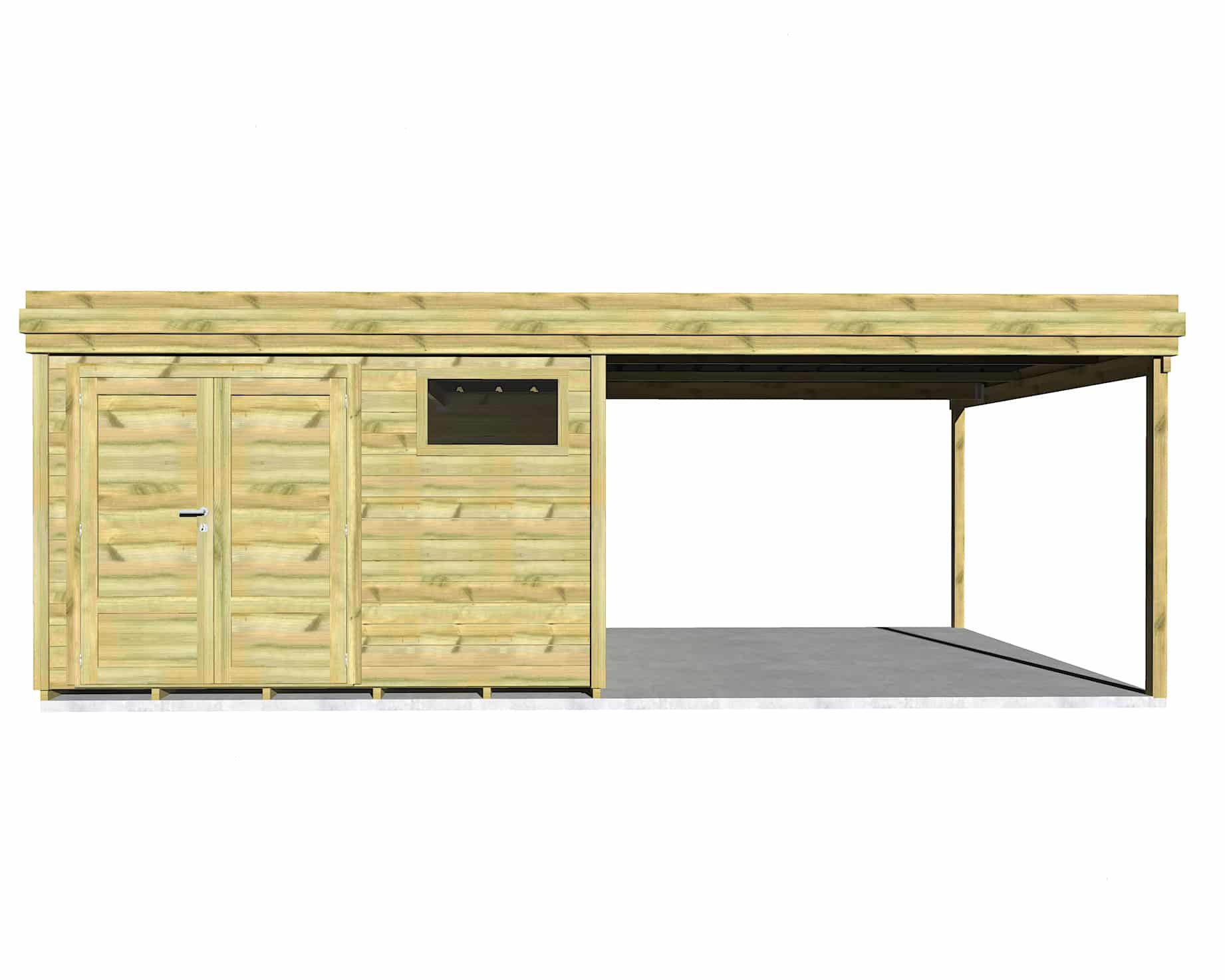 Abri Français Origine atelier jardin 3,3x3,3 m 26,2 m2