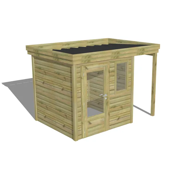 Abri Français Gamme Origine abri jardin extension toiture 7,81 m²