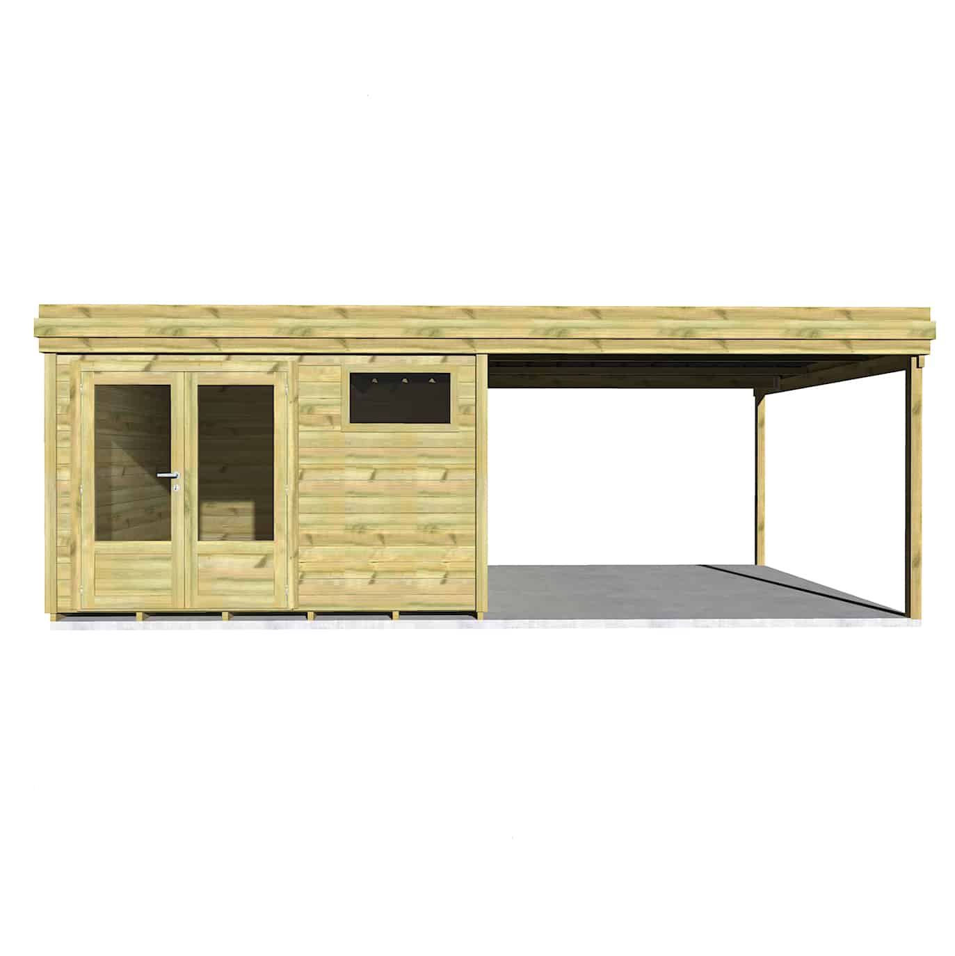 Abri Français Origine abri jardin 26,2m² porte double