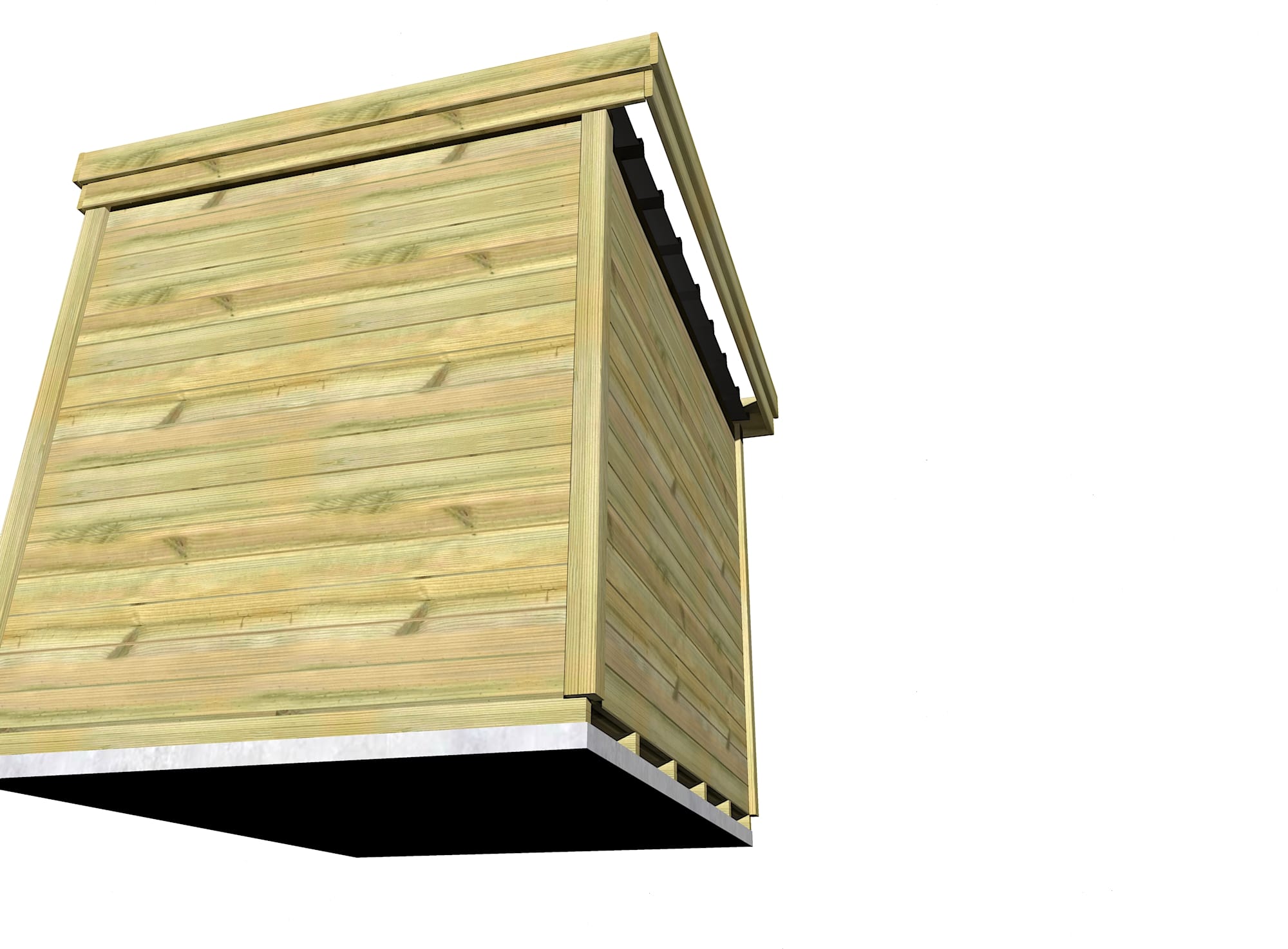 Abri Français Origine Local bois 2,50x2 m 6,7 m2 classe 3