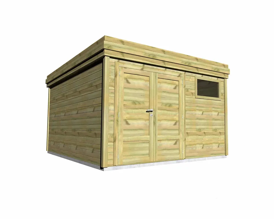 Abri Français Gamme Origine abri jardin porte pleine 16,4 m²