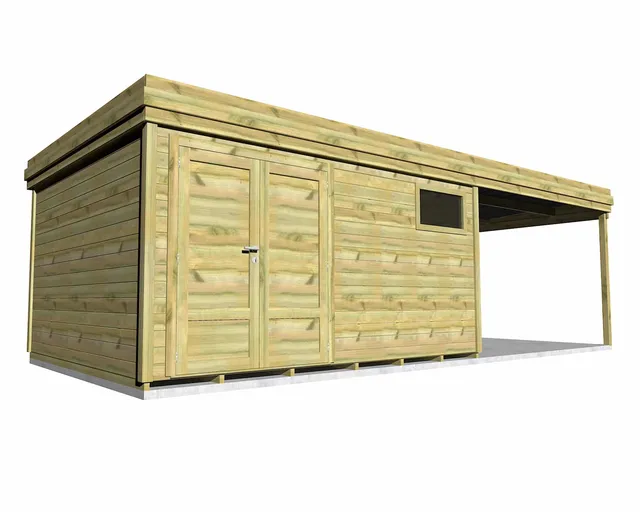 Abri Français Gamme Origine atelier 29,5 m² pin 27 mm